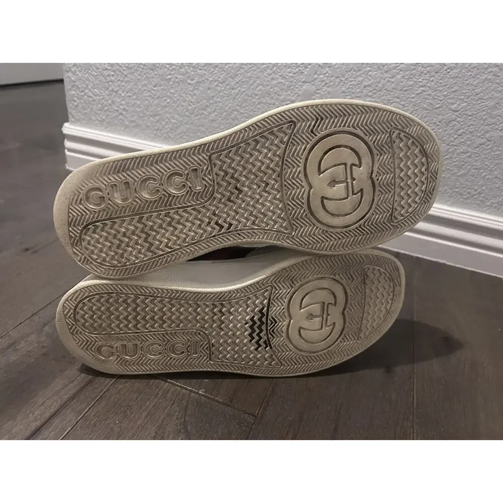 AUTHENTIC GUCCI CHUNKY B WEB STRIPE SNEAKERS GG SZ 11 (fits US 12) 669582